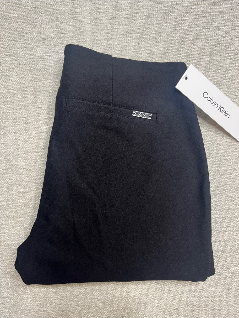 Calvin Klein Black Cropped Ankle Pants